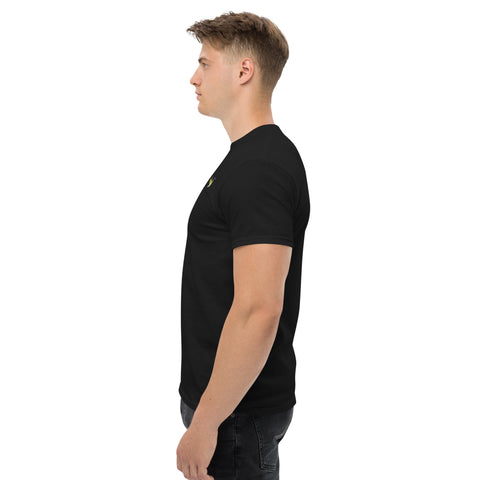 T-Shirt Kolibri gestickt auf Unisex – Schwarz