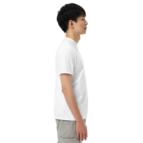 T-Shirt Erdmannson gestickt auf Unisex mit schwerem Stoff – Weiß