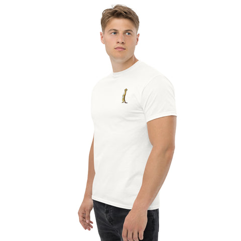 T-Shirt Erdmannson gestickt auf Unisex – Weiß