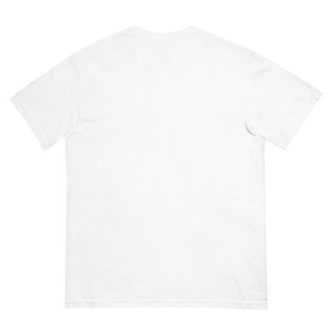 T-Shirt Schildegard gestickt auf Unisex mit schwerem Stoff – Weiß